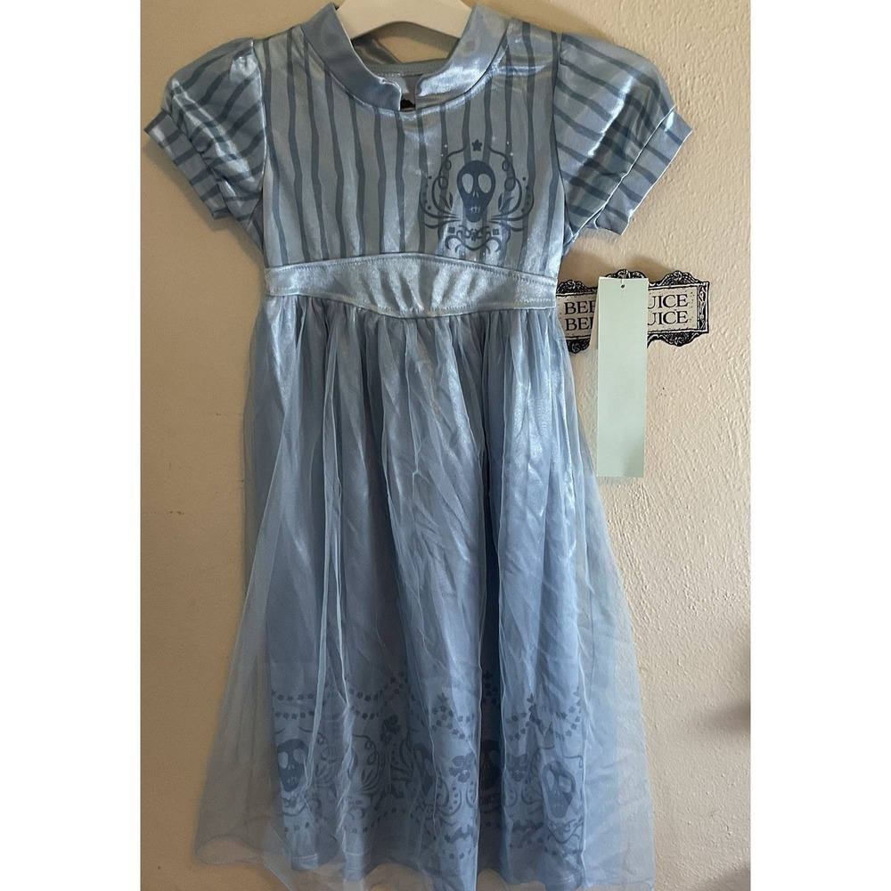 New‎ Girls' Beetlejuice Astrid Dress-Up NightGown - Blue Size Medium (8)